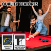 6 ft pool table Red Felt