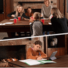 7' Multi-Game Table Espresso with Tan Felt