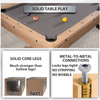 7' Multi-Game Table Rustic Oak with Gray Felt