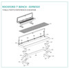 Rockford 7' Pool Table Bench Parts Diagram - Espresso