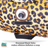 Check valves make easy inflation/deflation Leopard