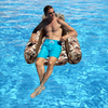 pool float lounger, easy to transport Desert Camo