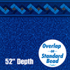 52" Depth Round & Oval | Fits Overlap or Standard Beaded Style Above Ground Pools
