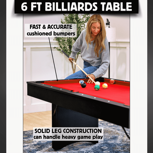 6 ft pool table