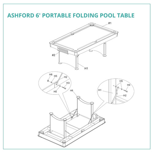 Ashford Pool Table Diagram