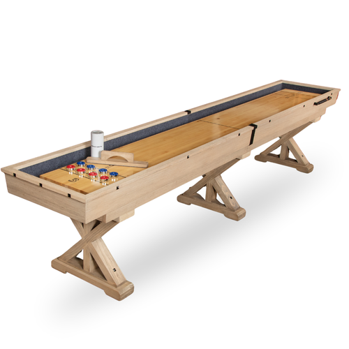 12-foot-shuffleboard rustic oak