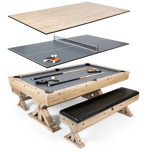 Rustic Oak with Gray Felt