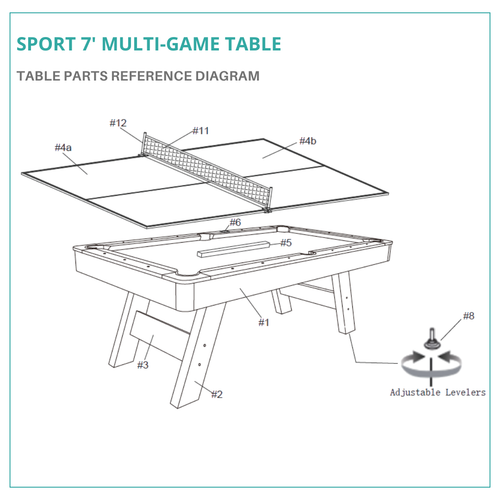 Sport 7' Multi-Game Table