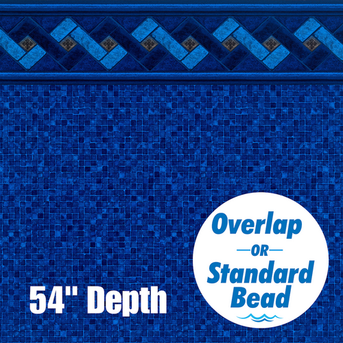 54" Depth Round & Oval | Fits Overlap or Standard Beaded Style Above Ground Pools