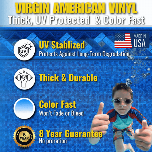 54" Depth Round & Oval | Fits Overlap or Standard Beaded Style Above Ground Pools