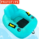 River Rider Float - Teal & Yellow