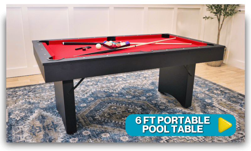 portable 6 ft pool table