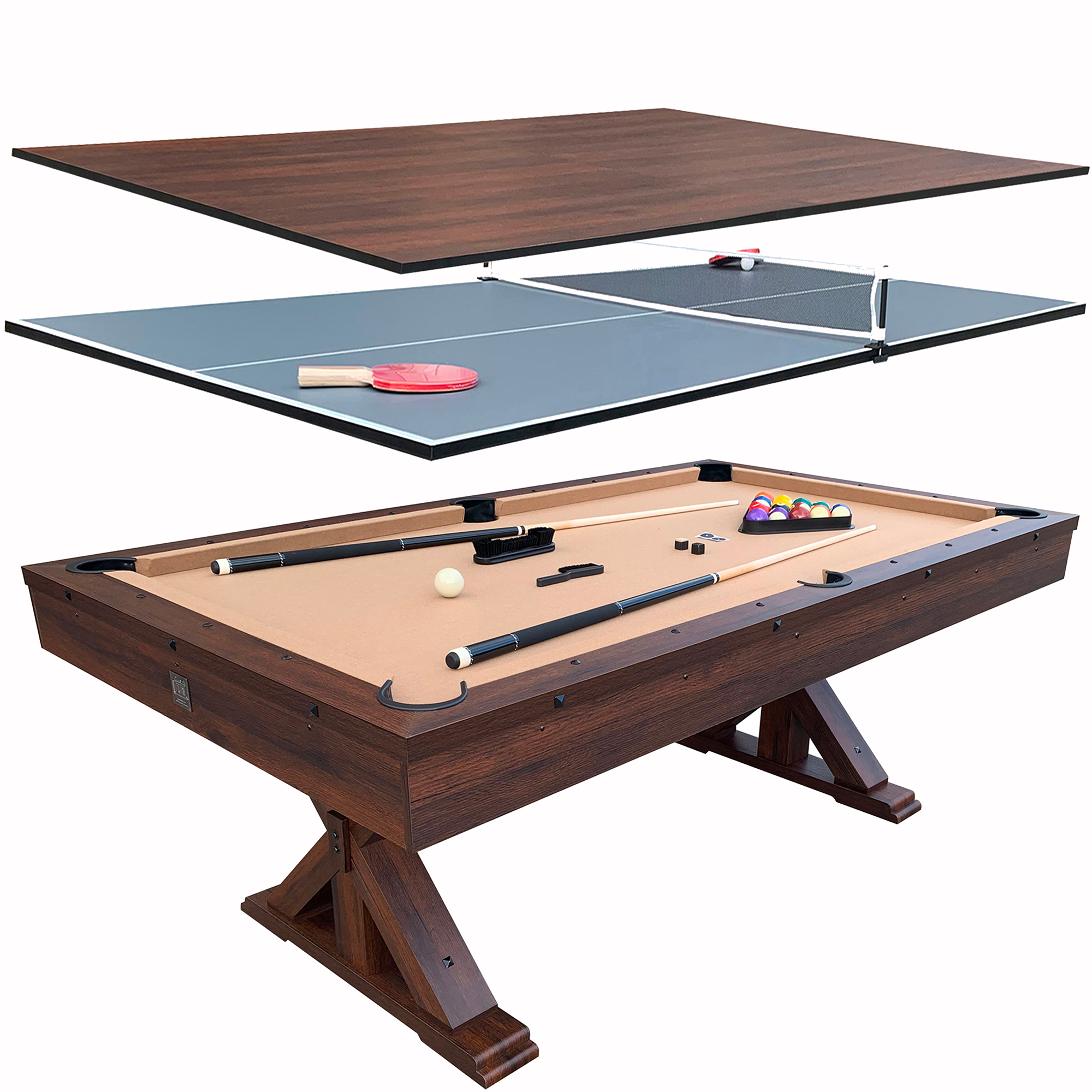 Hathaway Matrix 54'' 7-in-1 Multi Game Table – Foosball Planet