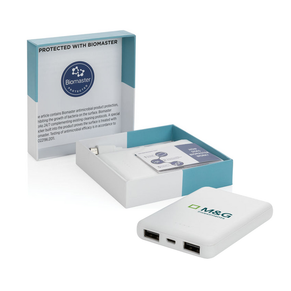 M&G Investments 5000mAh Antimicrobial Powerbank