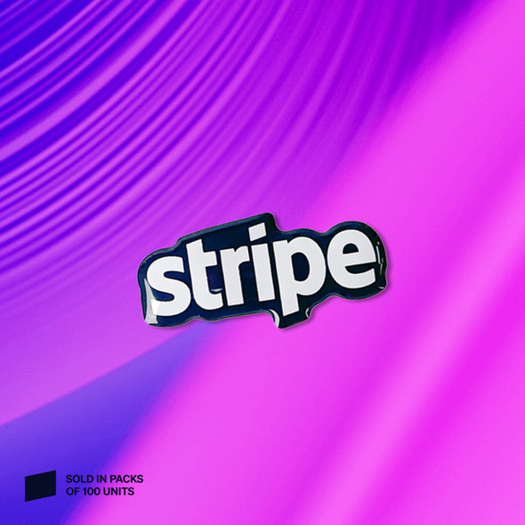 Stripe OS Domed Pin Badges - Pack (UK STOCK)
