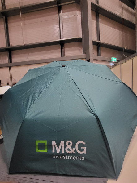 M&G Investments 21" Teal Umbrella