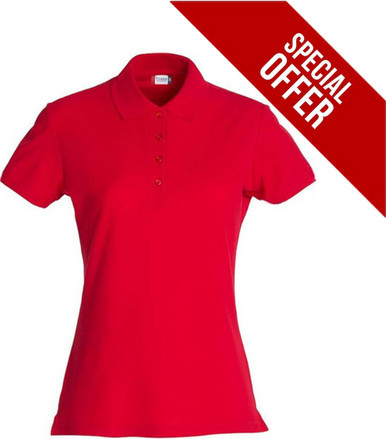 Polo Shirt Women in Red - Clearance