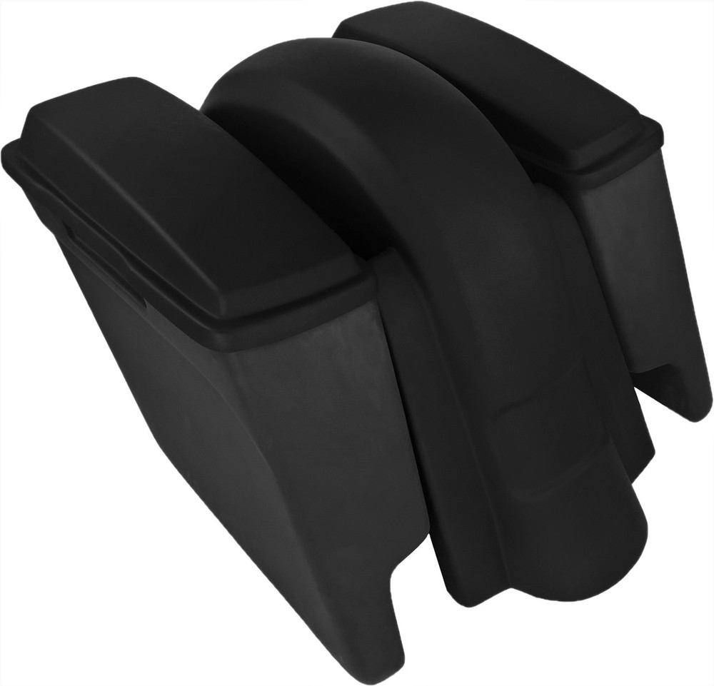 '09 to '13 - 4” Extended Saddlebags / Lids & Fender – WITHOUT Fender Cutouts