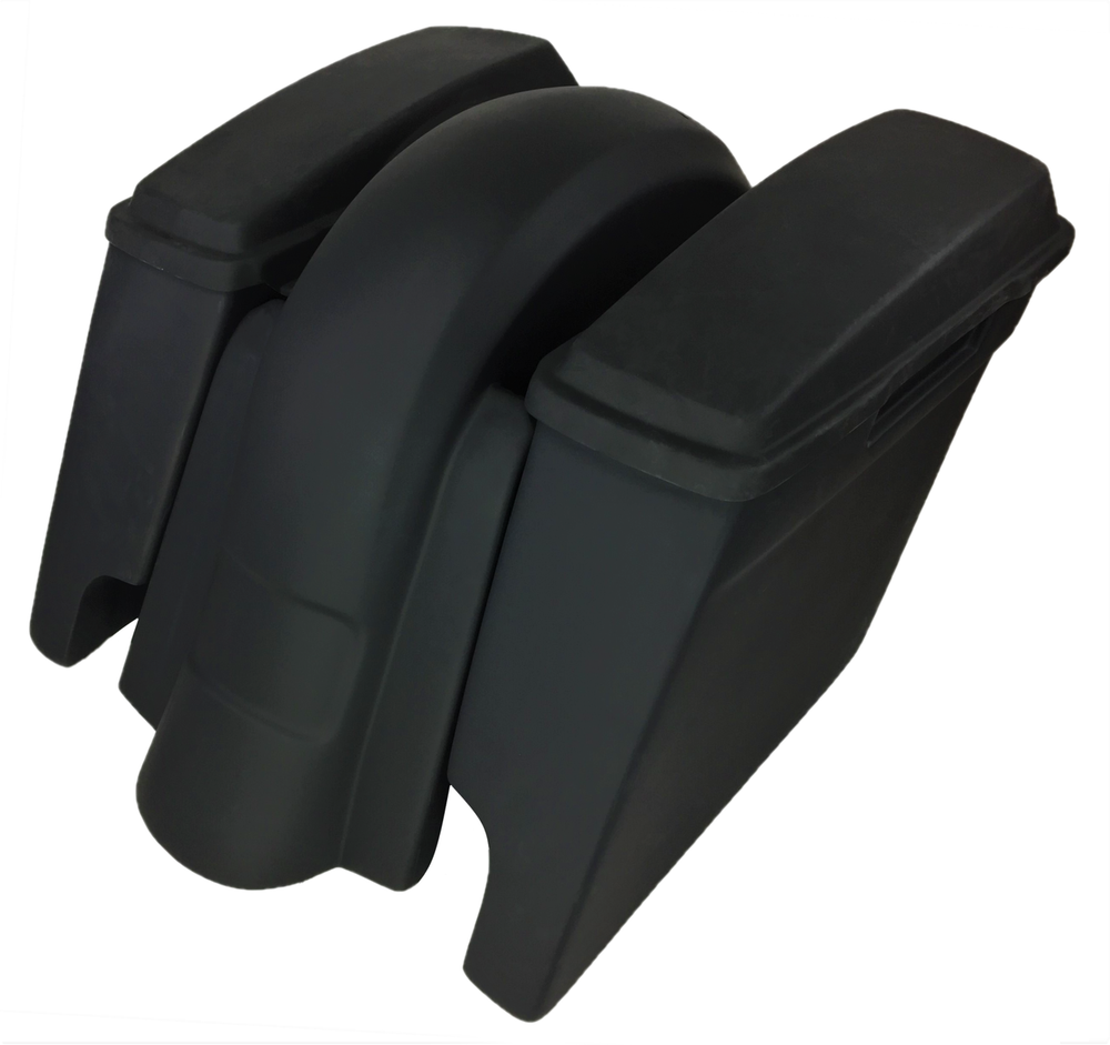 Extended Saddlebags / Lids & Fender – WITHOUT Fender Cutouts