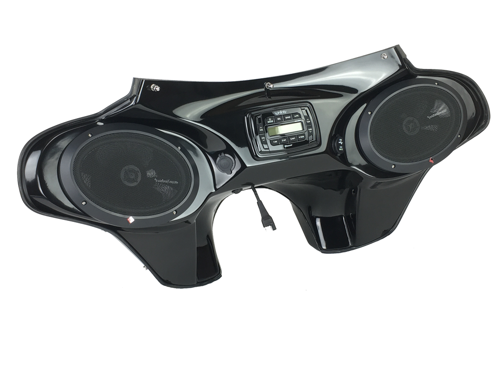 Prebuilt Batwing Fairing with Speakers and Stereo System