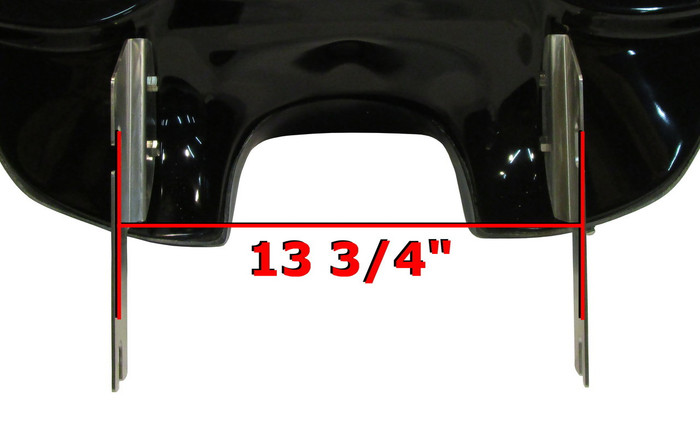 Harley Road King outside bracket measure