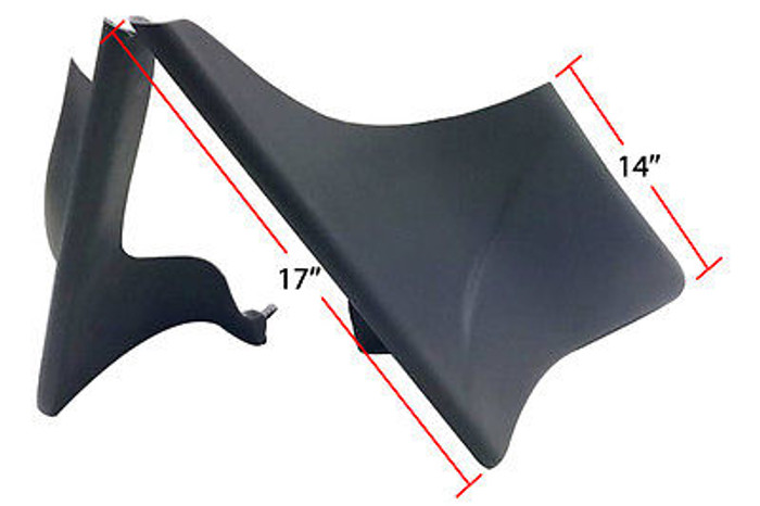 Touring Stretched Side Covers side angled view 