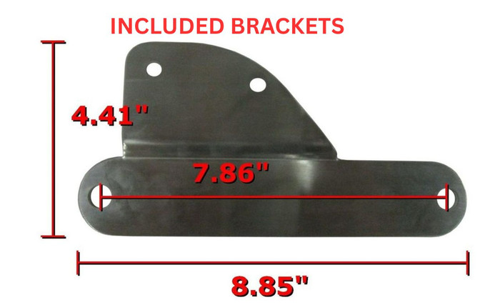 Kawasaki Vulcan 2000 Classic LT Batwing Fairing  Mounting Bracket Dimension