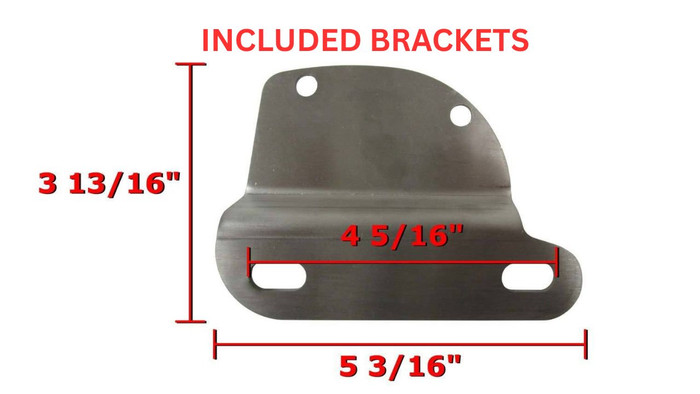 Harley Dyna Low Rider Batwing Fairing Mounting Bracket With Measurements