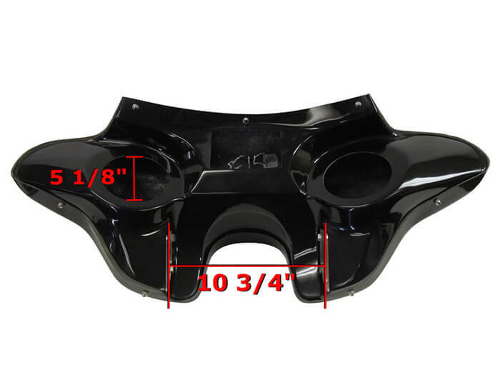 Batwing Fairing for 2006-2014 Harley Dyna Super Glide Custom With Measurement 