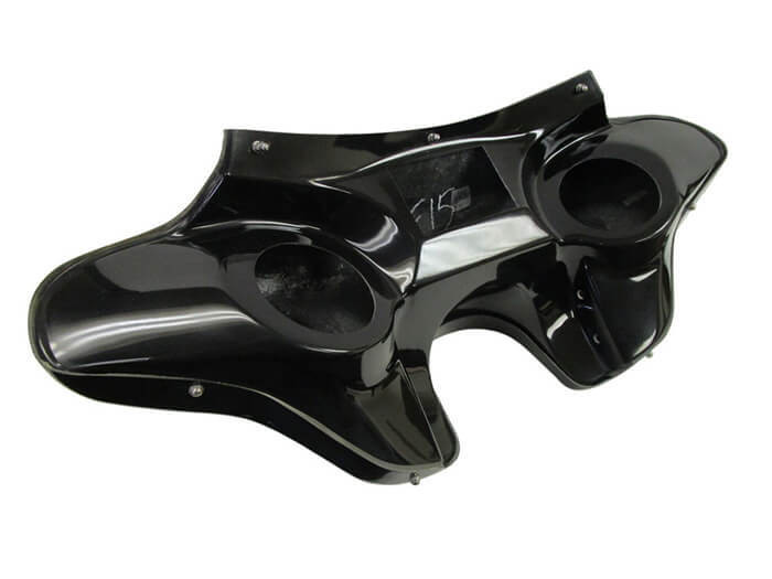 Harley Softail Night Train Batwing Left Angled View