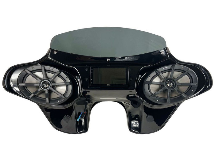 Kawasaki Vulcan 1600 Nomad Batwing Fairing with Speakers and Stereo System