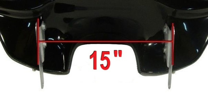 Kawasaki Vulcan 1700 Nomad Batwing Fairing With Measurements