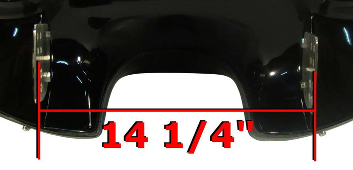 Yamaha Road Star Batwing Fairing bracket measurement 