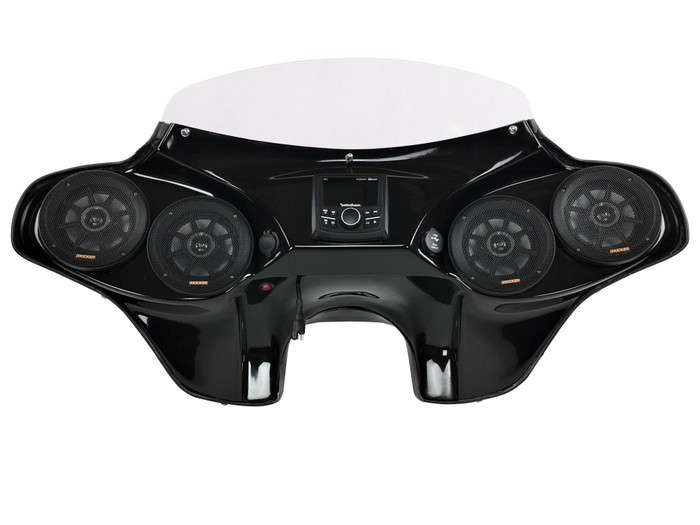 Suzuki Boulevard C50 Batwing Fairing with Speakers and Stereo System