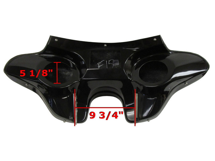 Harley Dyna Super Glide Batwing Fairing with Measurements