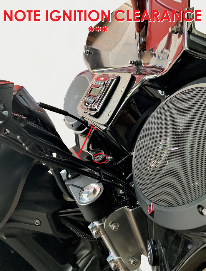 Yamaha Stryker Batwing Fairing with ignition clearance 