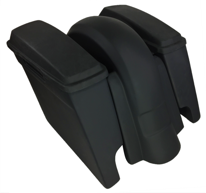 1-6" Extended Saddlebags/Lids without Fender Cutouts