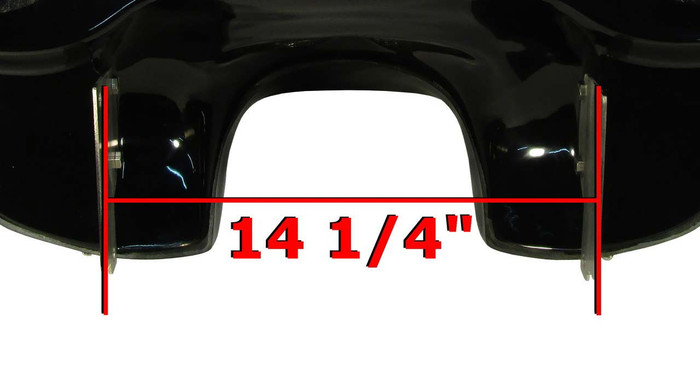 Vector Kawasaki Vulcan 1500 batwing fairing bracket measure