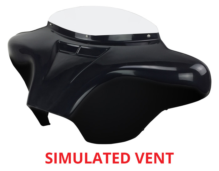 Vector Kawasaki Vulcan 1600 batwing fairing with simulated vent