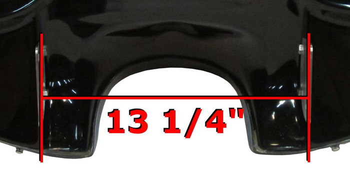 Honda VTX fairing bracket measure