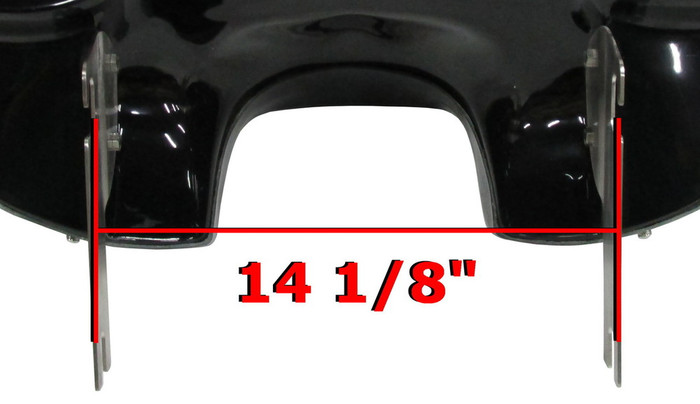 Harley Road King 4 speaker bracket measurement