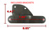 Kawasaki Vulcan 2000 Classic LT Batwing Fairing  Mounting Bracket Dimension