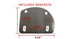 Harley Davidson Dyna Low Rider Batwing  Mount Bracket With  Measurements