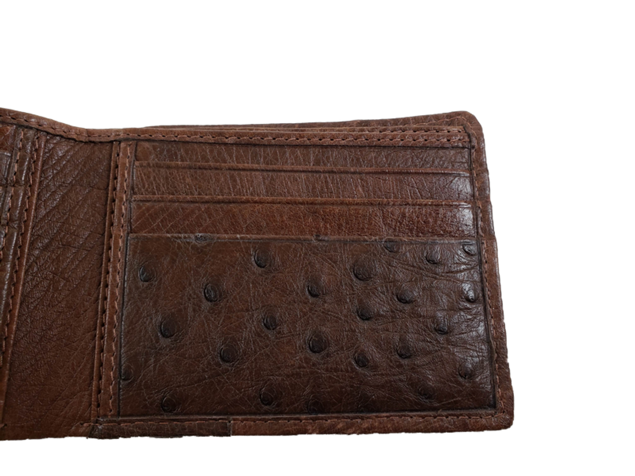 Exotic Wallet Genuine Ostrich Leather Multiple Colors (Butter)