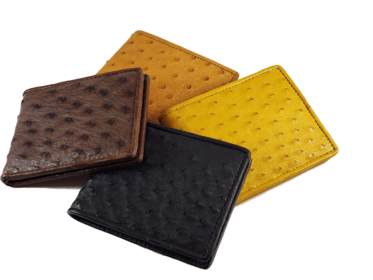 Agustine, Ostrich Leather Quick Card Access Wallet