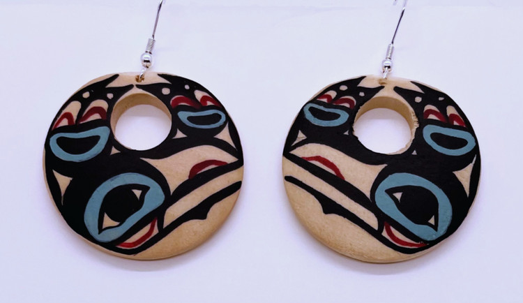 Tlingit Raven Crest Earrings