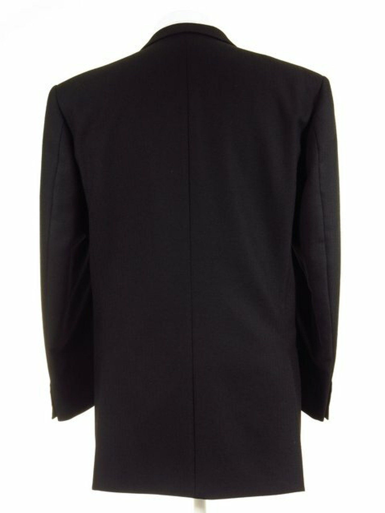 Ex Hire Black Herringbone Wool Masonic Morning Suit Jacket - Tweedmans