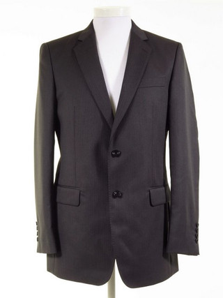 Magee Smart Dark Grey Suit Jacket Herringbone Wool NEW RRP £260 - Tweedmans