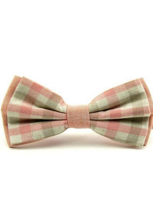 Gingham bow tie