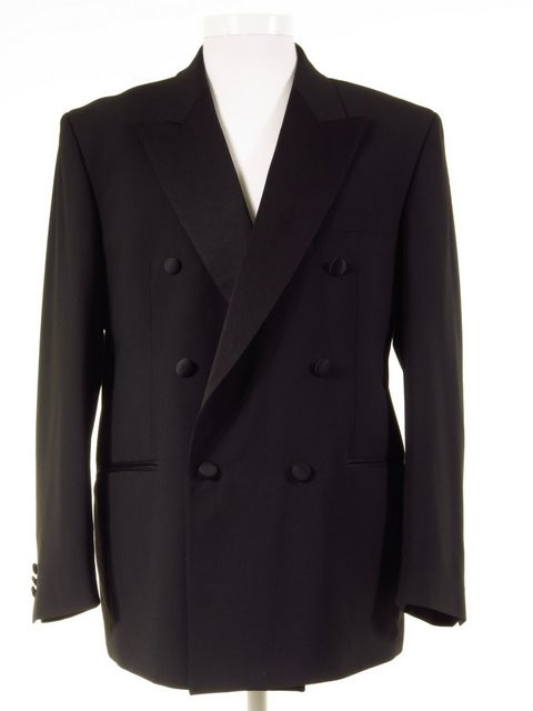 Ivory Randwick Linen Double Breasted Dinner Jacket